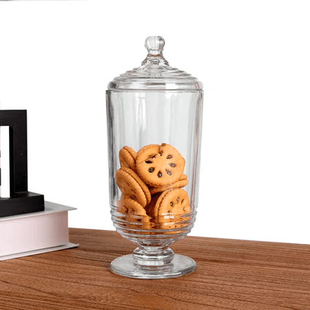 وعاء زجاجي شفاف مع غطاء متعدد الإستعمالات | 800مل