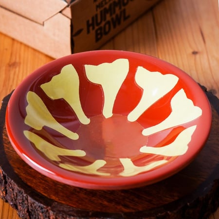 طقم صحون فول ميلامين باللون البني (متوفر 3 احجام)