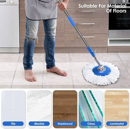 ممسحة ارضيات بعصا دوارة