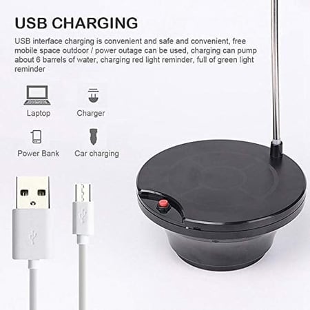 مضخة الماء المتطورة بقاعدة - شحن USB