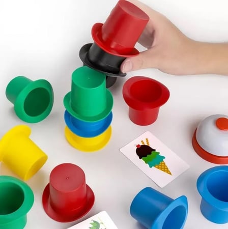 لعبة الاكواب وسرعة الترتيب