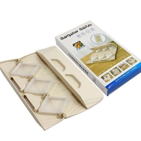 قالب اعداد السمبوسة والمعجنات والفطائر المتعدد بالشكل المثلث من 6 قوالب