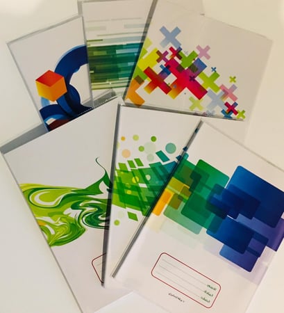 12 حبة , دفاتر انجليزي عادي 6أشكال 40 ورقة