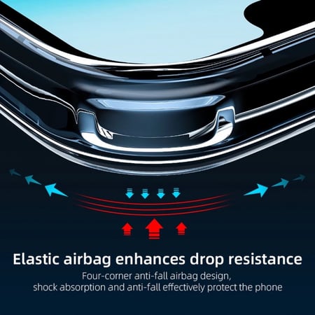 كفر حماية ابل ايفون 12 شفاف يدعم الشحن اللاسلكي