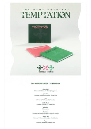 'The Name Chapter: TEMPTATION'  TOMORROW X TOGETHER