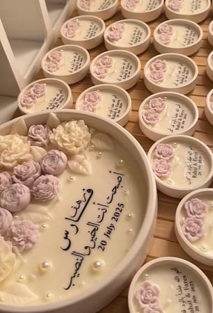 شمعة استقبال وتوزيعات  شموع