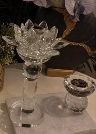 مبخرة  وردة وحامل بخور
