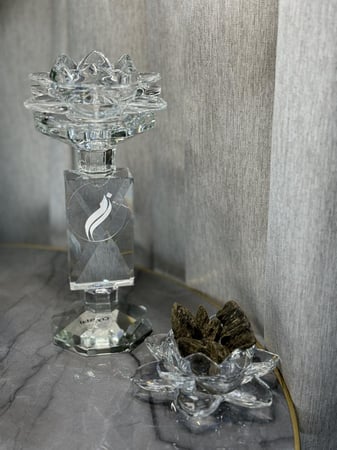 مبخره عموديه زهرة اللوتس وحامل عود