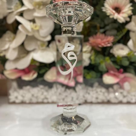 مبخره كريستال وحامل عود بالاسم عموديه