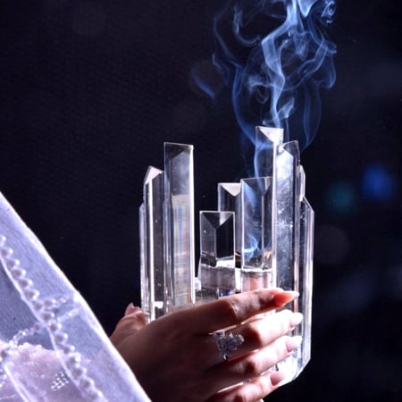 مبخره عروس كريستال فقط