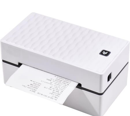 طابعة ملصقات حرارية لسطح المكتب من موريليان، طباعة ملصقات عبوات الشحن 4×6 الكل في واحد، طابعة ملصقات لاسلكية بلوتوث وUSB 180ملم/ثانية، طابعة ملصقات حرارية عالية السرعة بحد اقصى عرض 110 ملم للورق