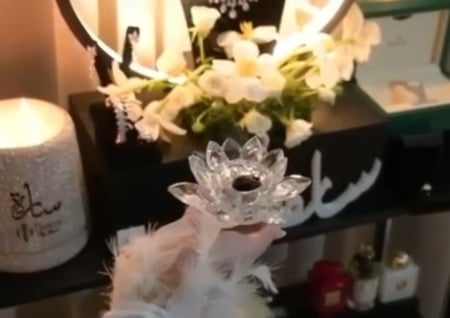 مبخره كريستال ورده دواره مبخره تدور مبخرة كريستال تدور