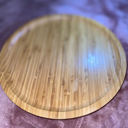 صينيه خشبيه دائريه