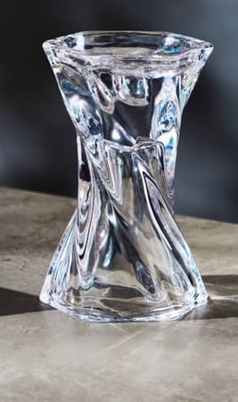 مبخره كريستال ملتويه وحامل بخور