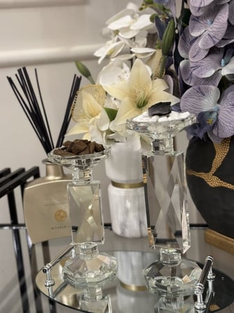 مبخره عموديه وحامل عود وصينيه فضيه