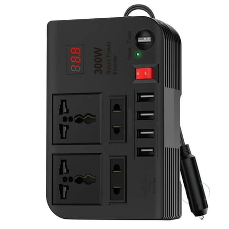 محول كهرب للسيارة من 12V لـ300W 220V