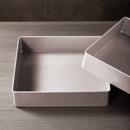 صينية فرن مربعة كبيرة وعميقة غير لاصقة