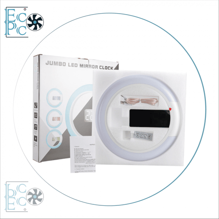 ساعة رقمية باضاءة RGB - متجر ايكو بي سي