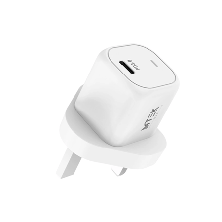 ام تك ,شاحن ذكي جداري 20 واط منفذ تايب سي, ابيض