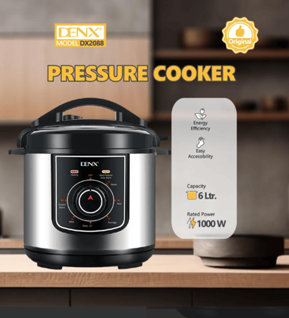 قدر ضغط كهربائي سعة 6 لتر من دينكس بقوة 1000 واط