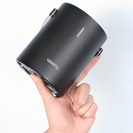 منفاخ إطارات السيارة المحمول - أسود(T-V02P)