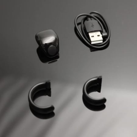 خاتم التسبيح الذكي اسود | متعدد المقاسات