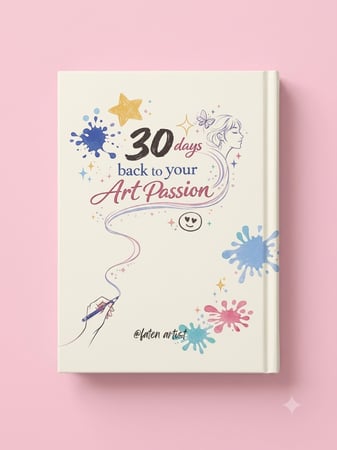 كتاب رحلة 30 يوم العودة الى شغف الرسم (مطبوعه)