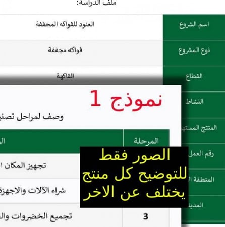 دراسة جدوى ريف pdf | نموذج مخفض للتجربة