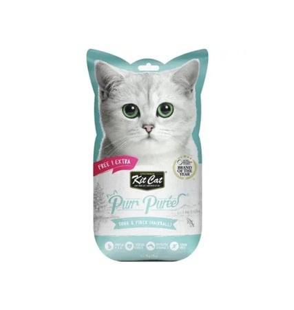 كت كات مكافات تونا و الياف لكرات الشعر KIT CAT PUREE TUNA AND FIBER 15G