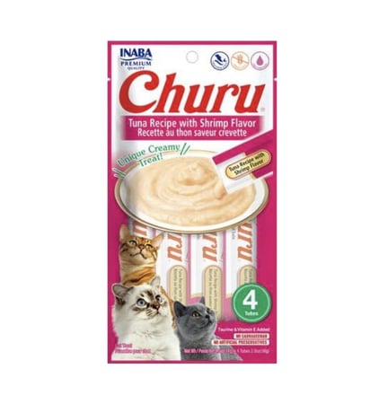 اينابا تشورو تونا جميري  INABA CHURN TUNA WITH SHRIMP 4*14G