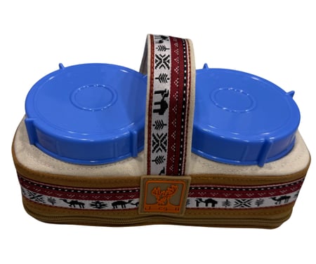 علب برطمان مع جراب السنام