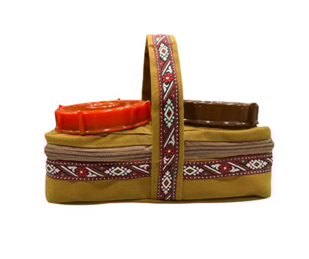 علبتين برطمان مع الجراب