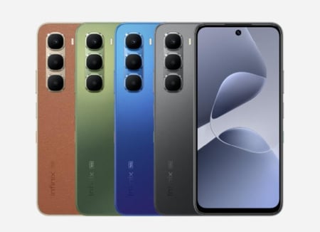 شاشة انفنكس Hot 60 5G بتردد 120 هرتز للالعاب