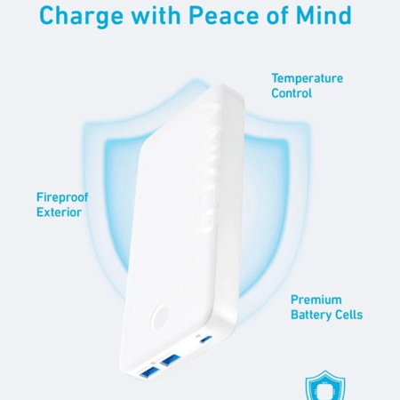 شاحن انكر متنقل يدعم تقنية الشحن السريع 20 واط PD للايفون