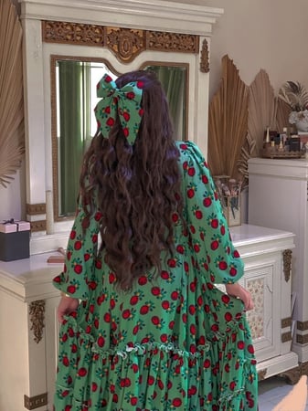 فستان رمضان اخضر