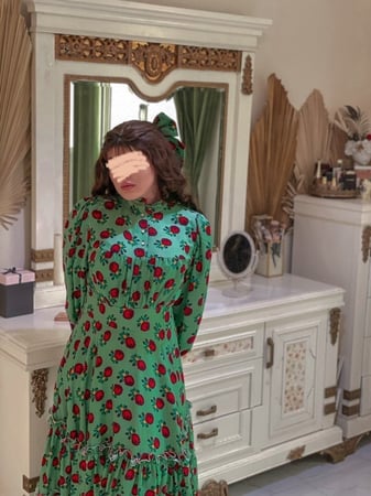 فستان رمضان اخضر