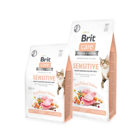 بريت كير طعام جاف للقطط البالغة بالديك الرومي والسلطعون