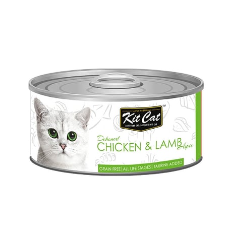 كت كات طعام رطب للقطط بالدجاج و لحم الضأن 80 جرام