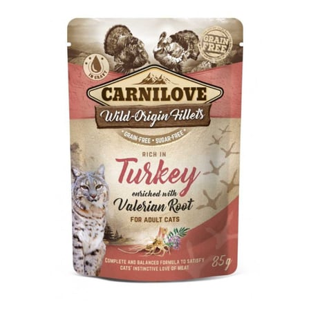 كارنيلوف طعام رطب بنكهة الديك الرومي مع الناردين للقطط البالغة 85ج