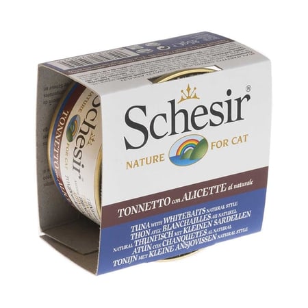 شيزر طعام رطب معلبات التونة مع سمك الانشوفة للقطط