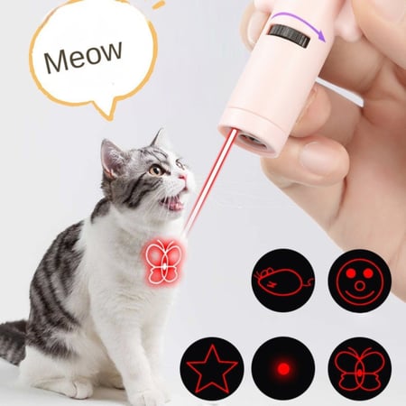 ليزر مميز للقطط للتفاعل بضوء أبيض وليد بنفسجي كاشف للفطريات - متعدد الألوان