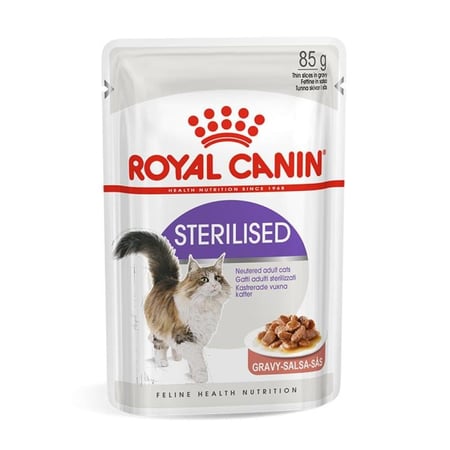 اظرف رويال كانين ستيريلايسد للقطط المعقمة بالمرق