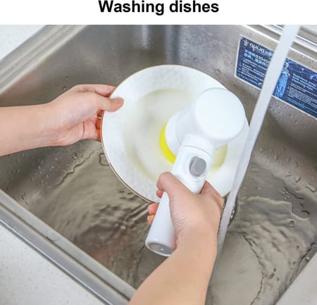 فرشاة التنظيف السحرية 5 في 1 جهاز تنظيف كهربائي يعمل بالشحن