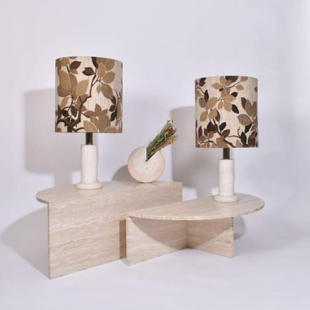 طاولة رخام ترفنتينو دورين 120*120 سم