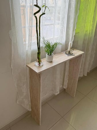 كونسول استقبال  رخام ترفنتينو 20*80*82