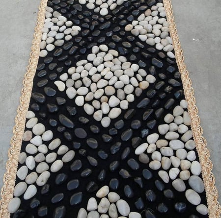 حجر زينة اسود لمعة  10 كيلو