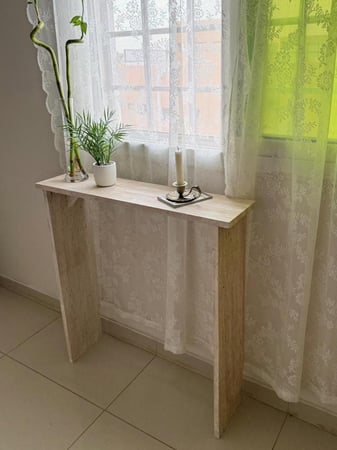 كونسول استقبال  رخام ترفنتينو 20*80*82