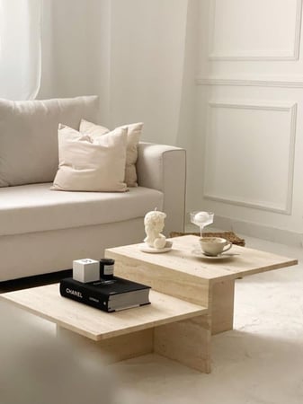 طاولة رخام ترفنتينو دورين 40*80