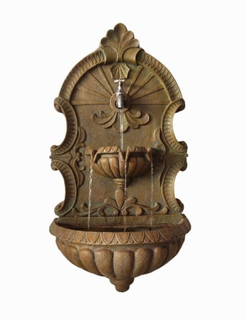 شلال صنبور لونين بني وأبيض