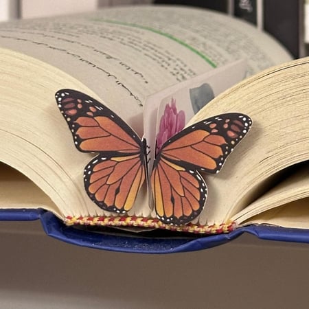 فاصل فراشة برتقالية